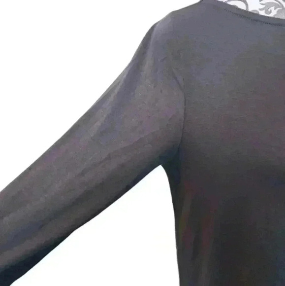 Eileen Fisher Dress Midi Length Viscose Grey Long Sleeves Mature Office Women S - Picture 6 of 12